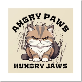 Angry paws. Posters and Art